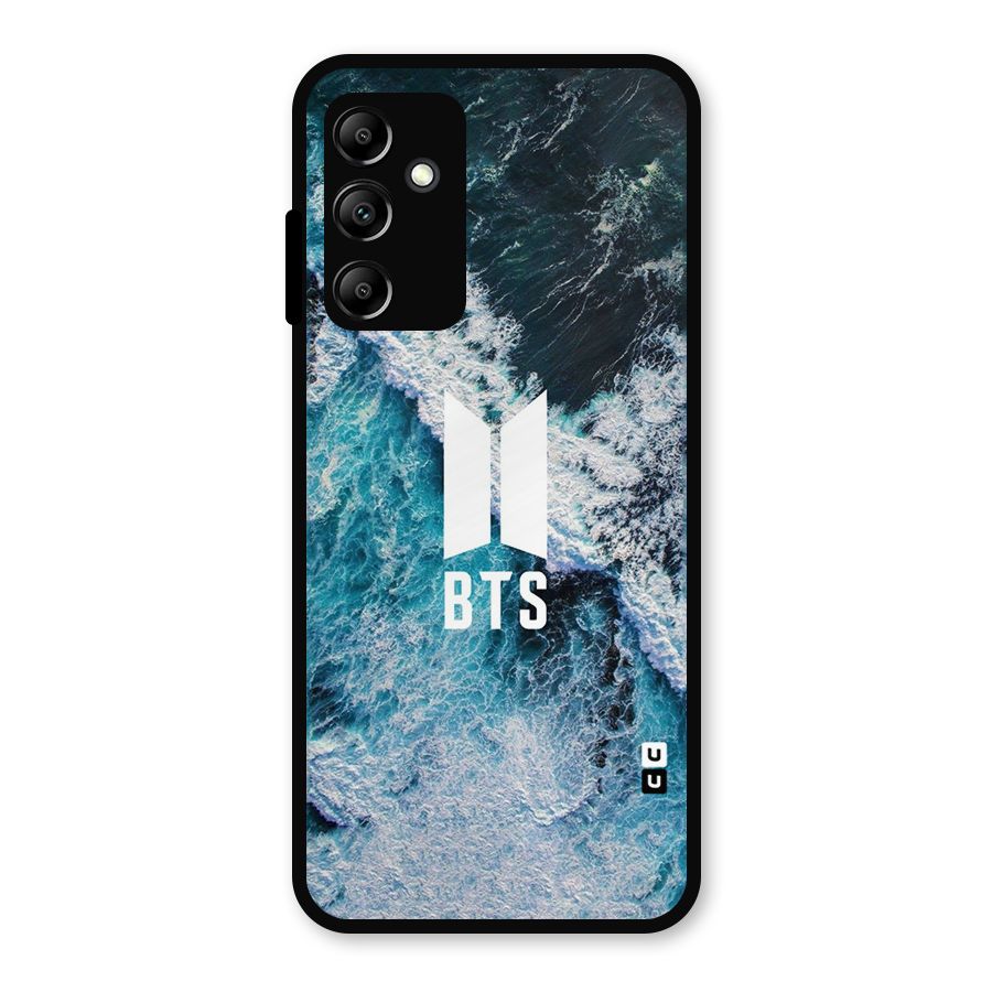 BTS Ocean Waves Metal Back Case for Galaxy A14 5G