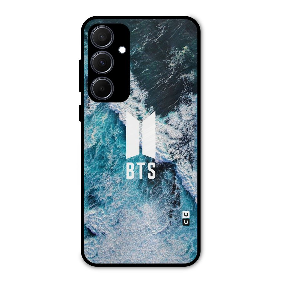 BTS Ocean Waves Metal Back Case for Galaxy A35