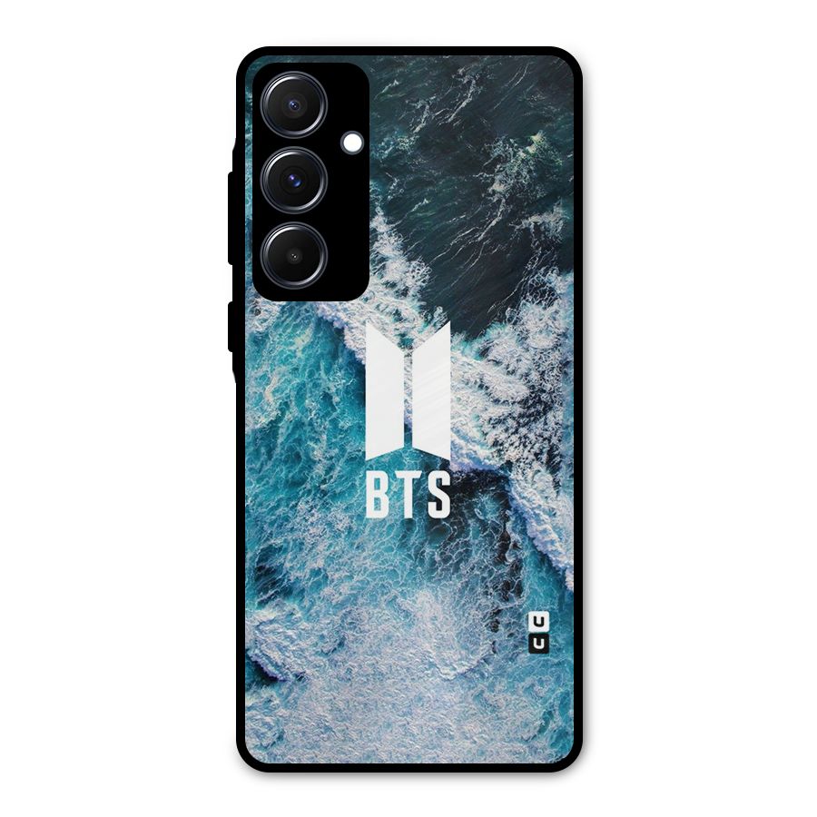 BTS Ocean Waves Metal Back Case for Galaxy A55