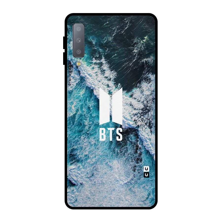 BTS Ocean Waves Metal Back Case for Galaxy A7 (2018)