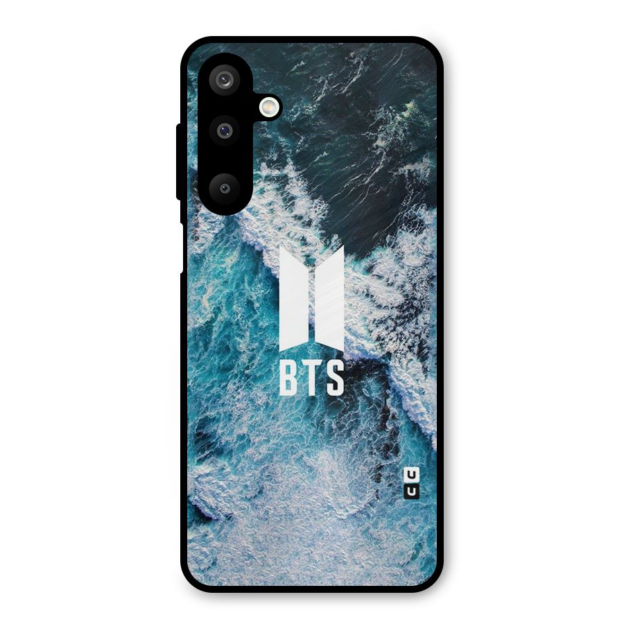 BTS Ocean Waves Metal Back Case for Galaxy M16