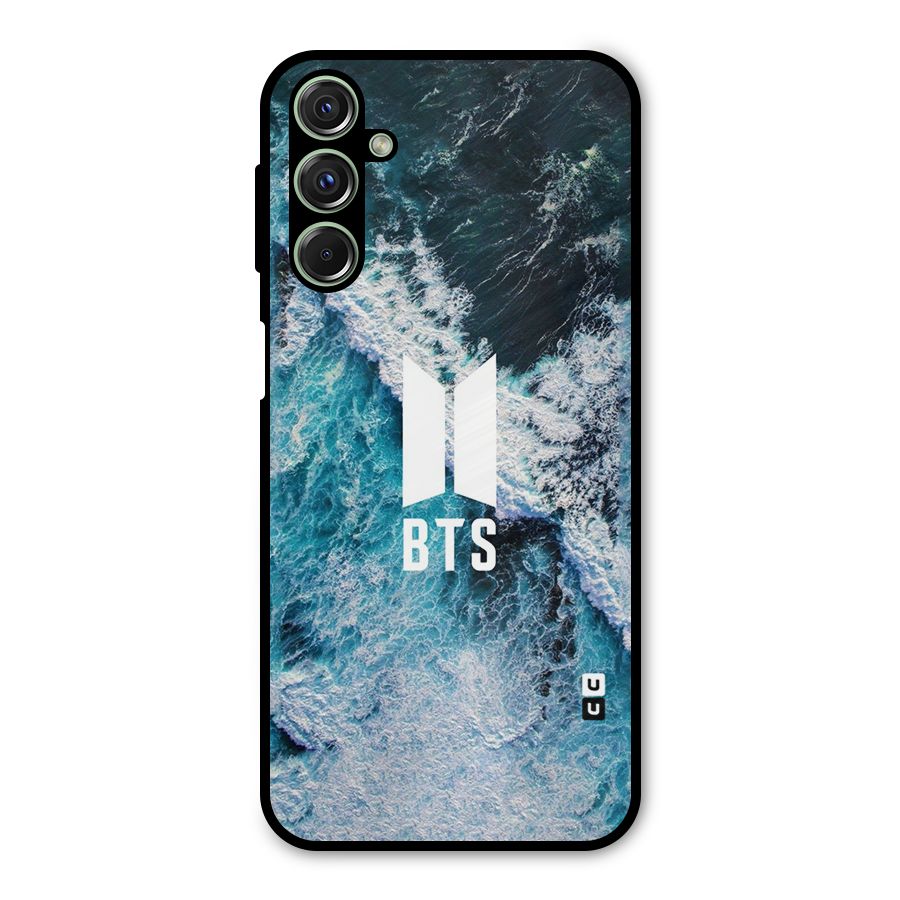 BTS Ocean Waves Metal Back Case for Galaxy M34