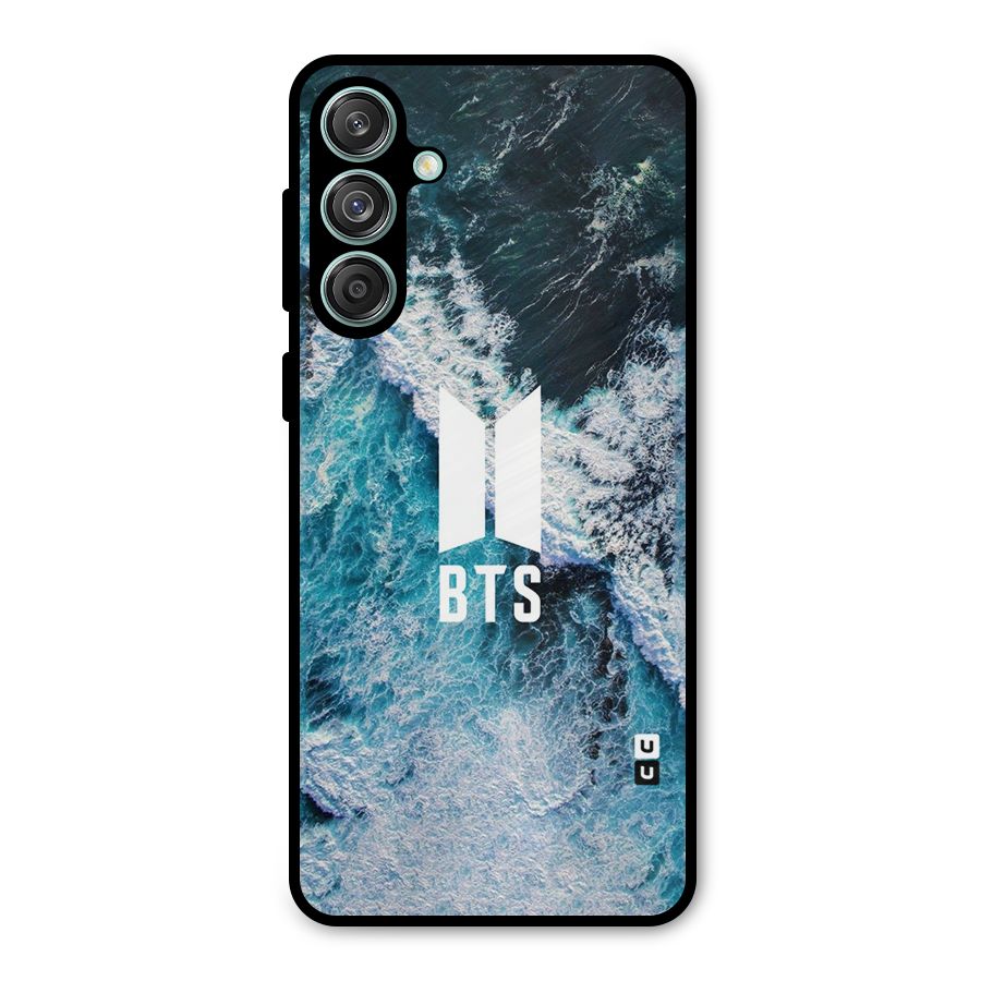 BTS Ocean Waves Metal Back Case for Galaxy M55 5G