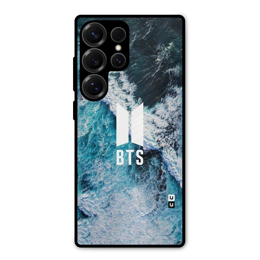 BTS Ocean Waves Metal Back Case for Galaxy S25 Ultra
