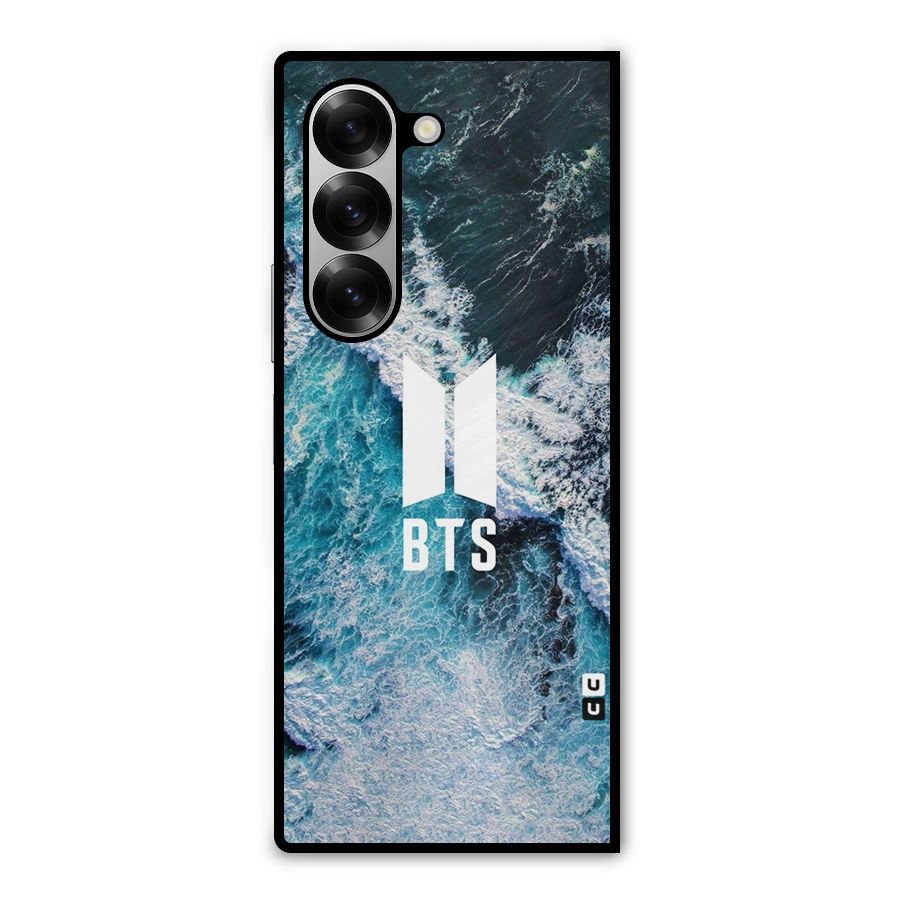 BTS Ocean Waves Metal Back Case for Galaxy Z Fold6