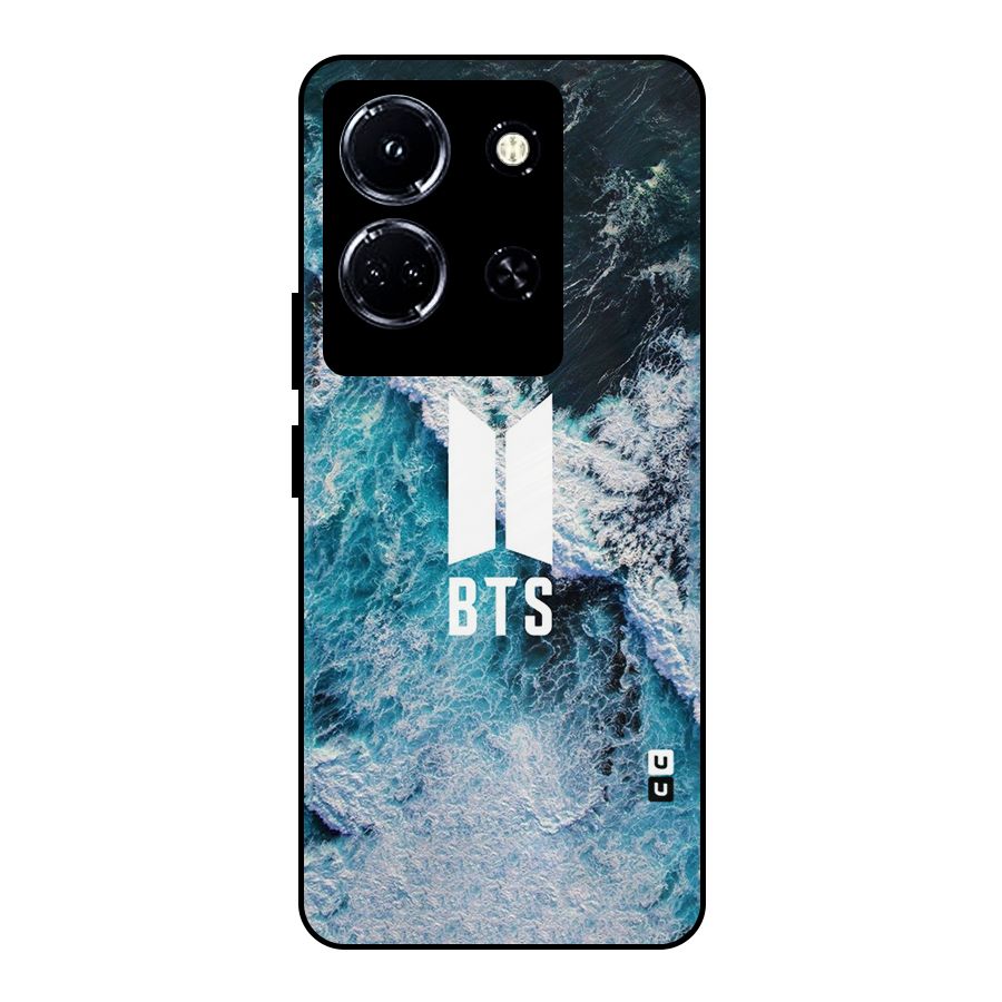 BTS Ocean Waves Metal Back Case for Infinix Note 30 5G
