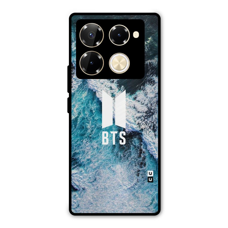 BTS Ocean Waves Metal Back Case for Infinix Note 40 Pro Plus