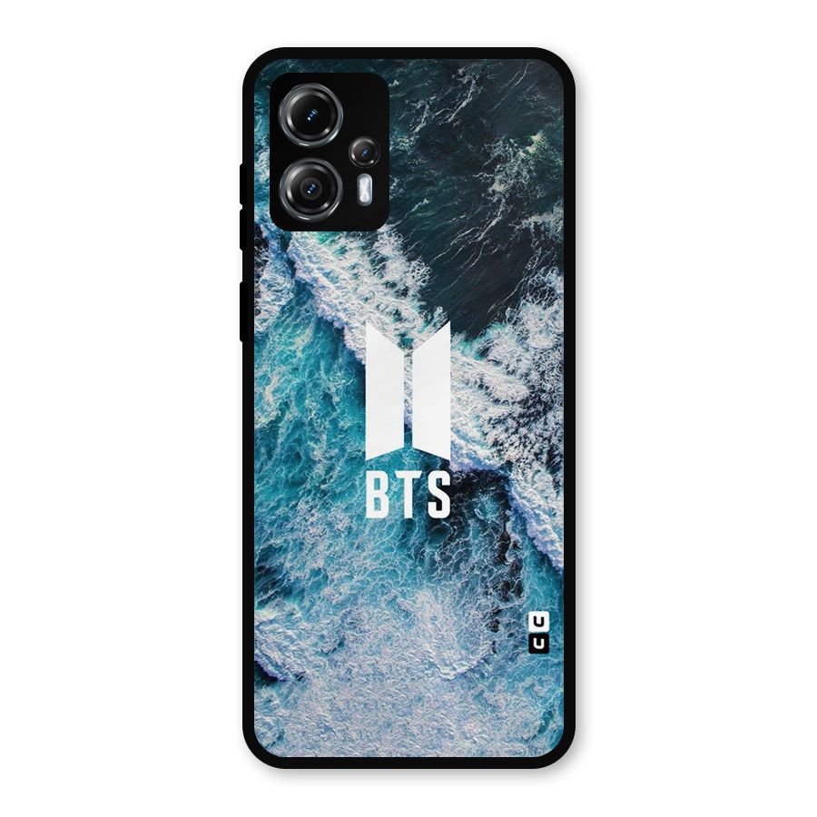 BTS Ocean Waves Metal Back Case for Moto G13