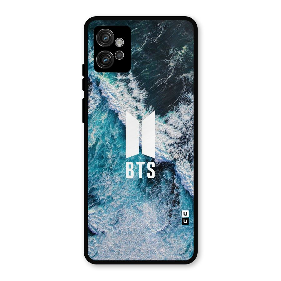 BTS Ocean Waves Metal Back Case for Moto G32