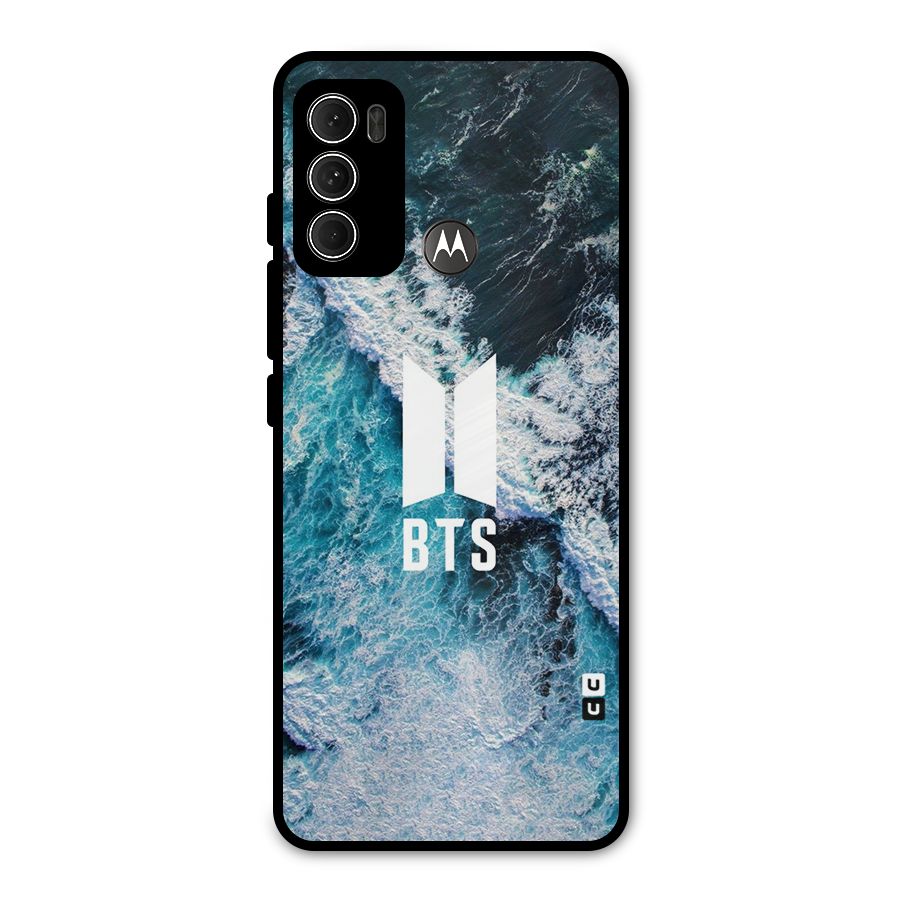 BTS Ocean Waves Metal Back Case for Moto G60