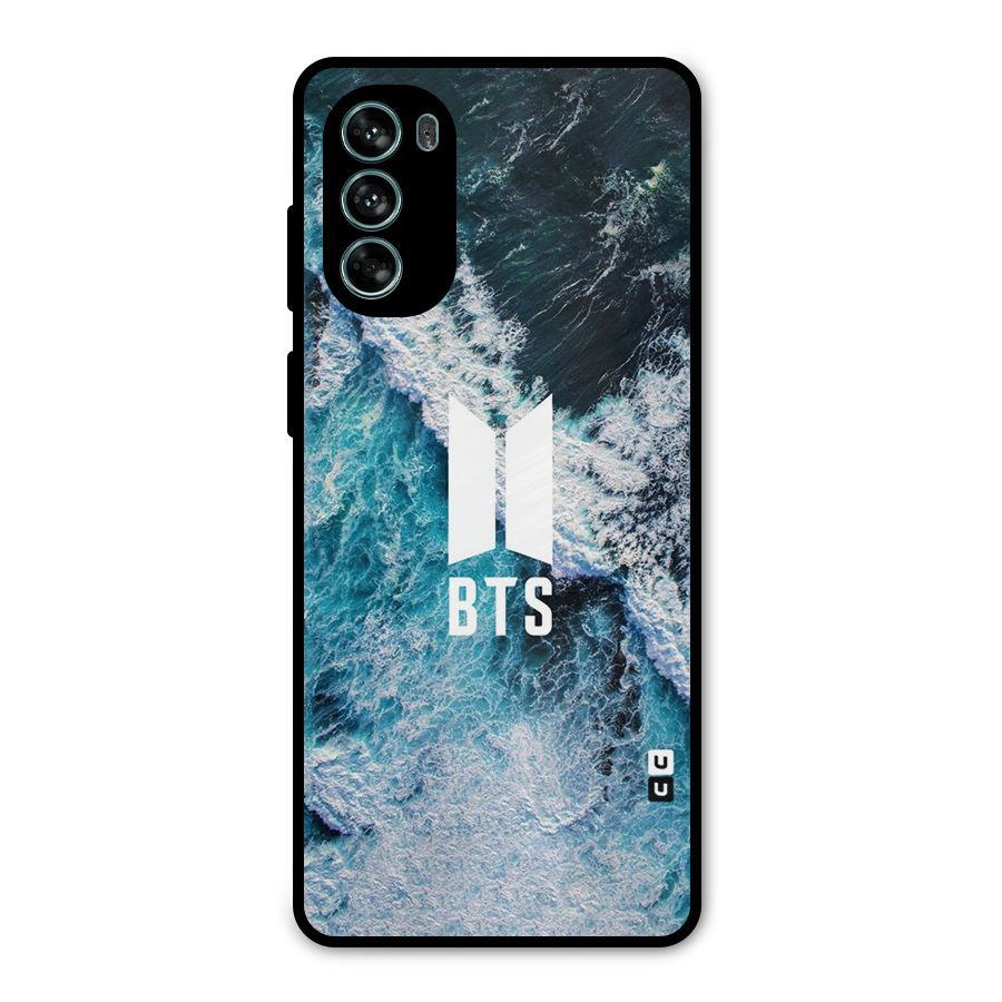 BTS Ocean Waves Metal Back Case for Moto G62