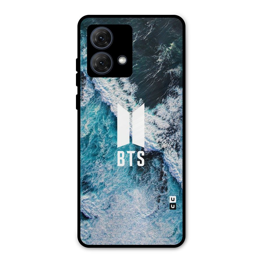 BTS Ocean Waves Metal Back Case for Moto G84