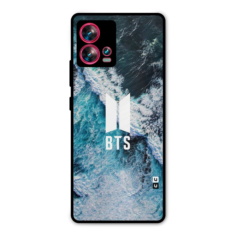 BTS Ocean Waves Metal Back Case for Motorola Edge 30 Fusion