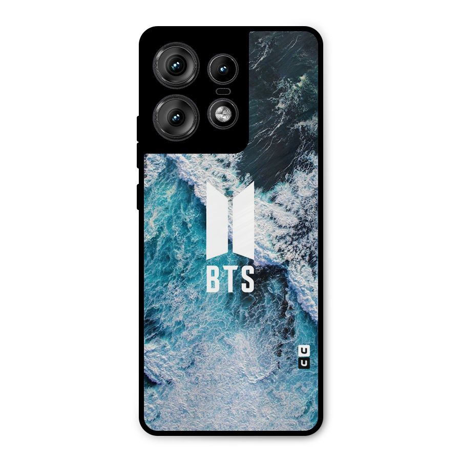 BTS Ocean Waves Metal Back Case for Motorola Edge 50 Pro