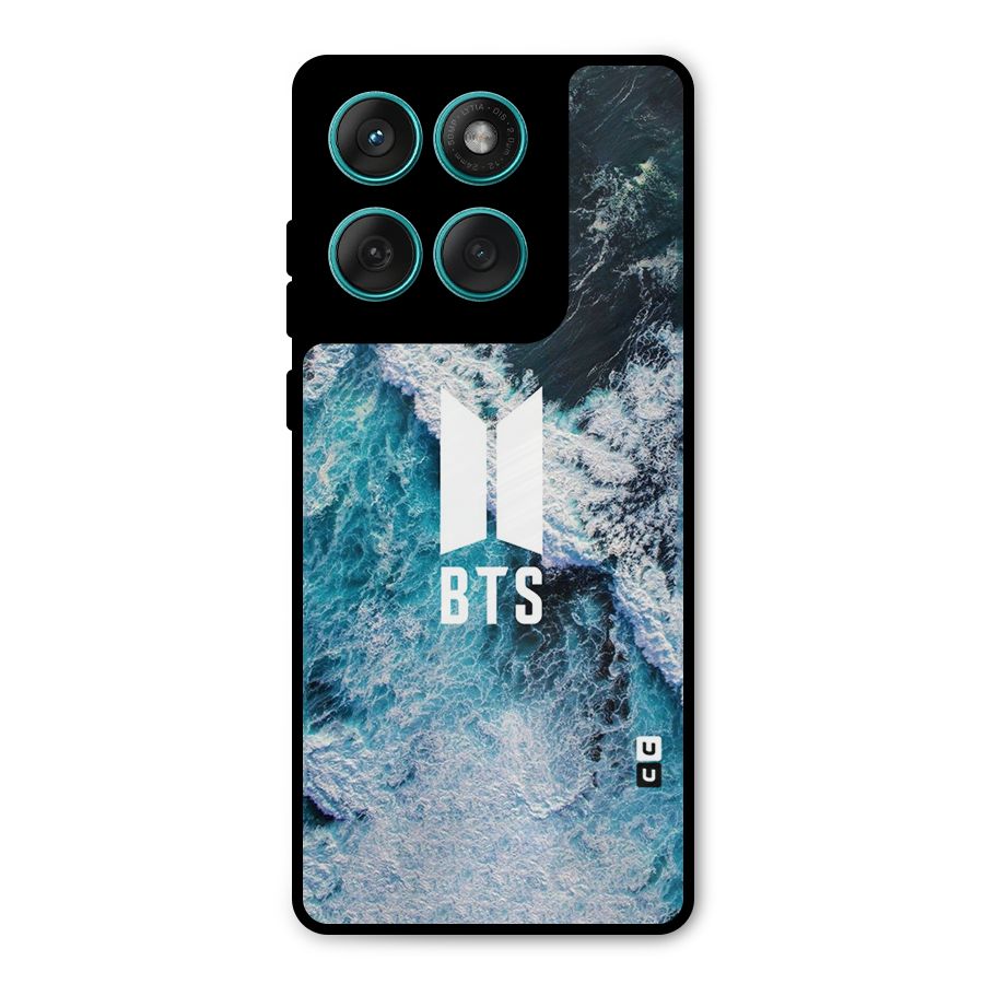 BTS Ocean Waves Metal Back Case for Motorola Edge 60