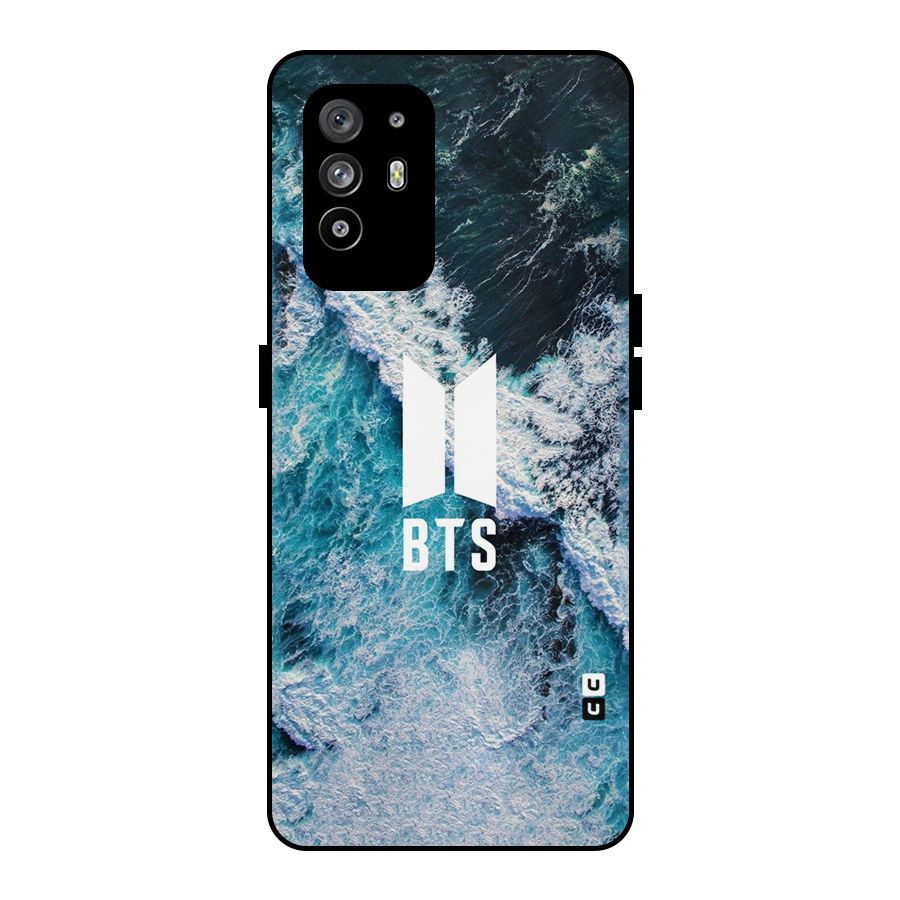 BTS Ocean Waves Metal Back Case for Oppo F19 Pro Plus 5G
