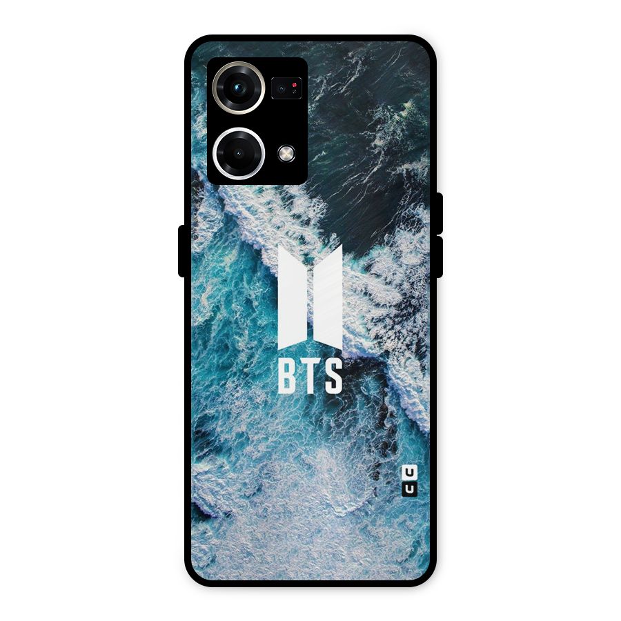 BTS Ocean Waves Metal Back Case for Oppo F21 Pro 4G