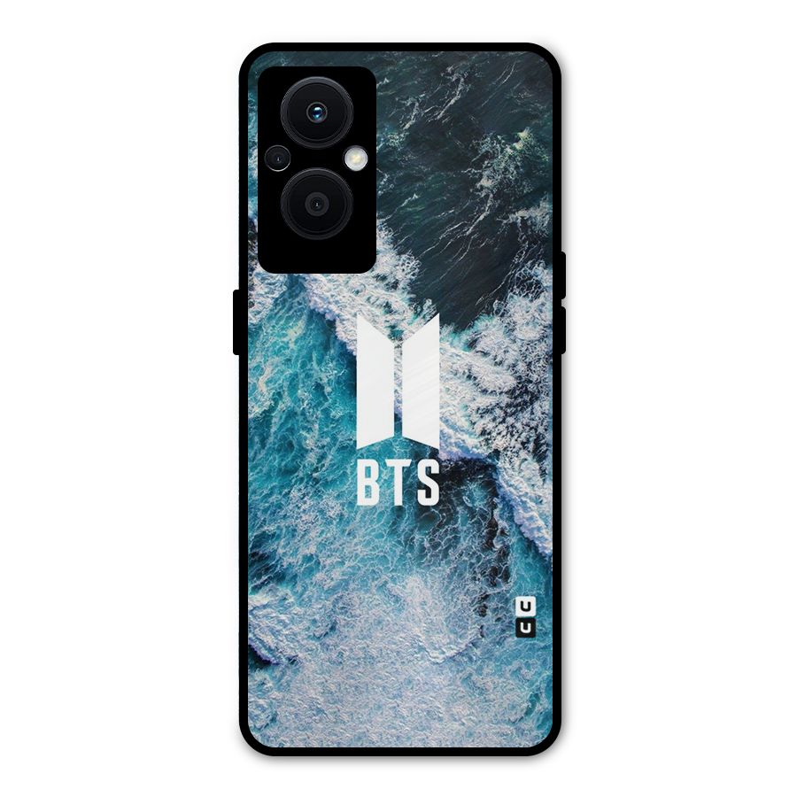 BTS Ocean Waves Metal Back Case for Oppo F21 Pro 5G