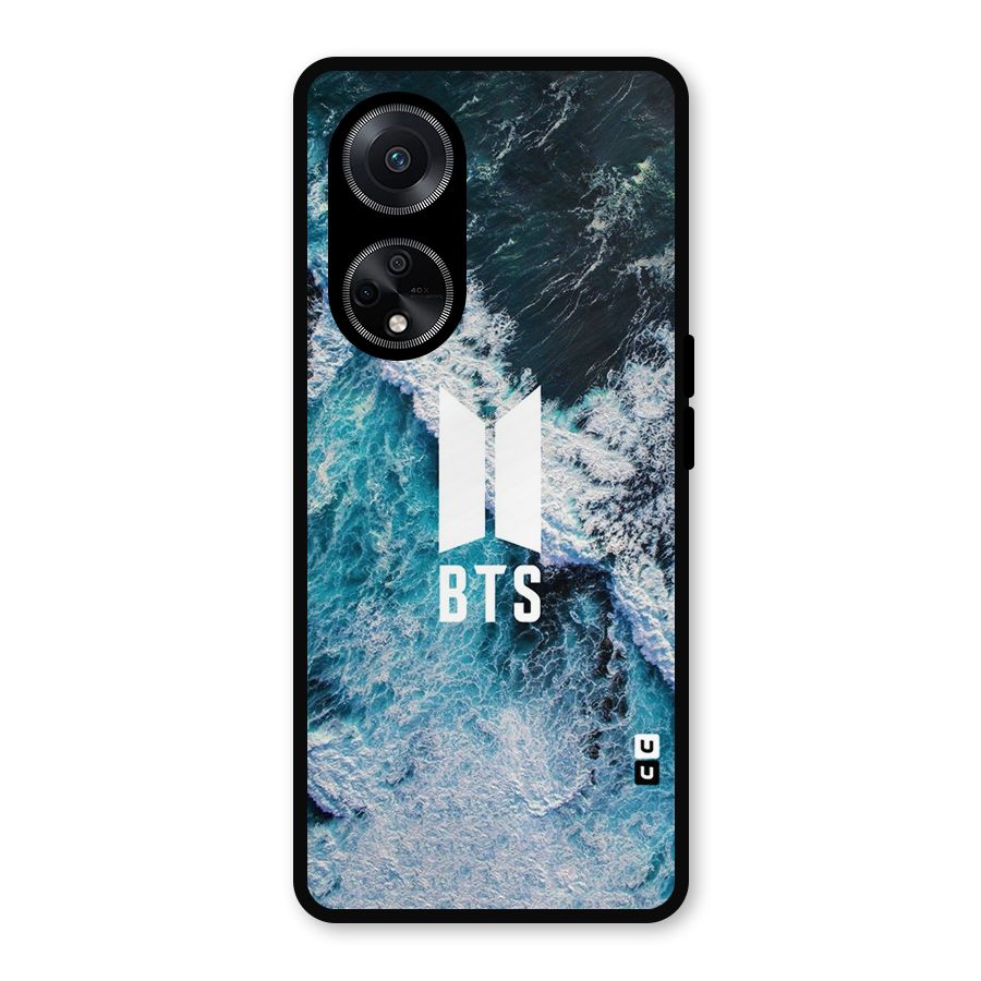 BTS Ocean Waves Metal Back Case for Oppo F23