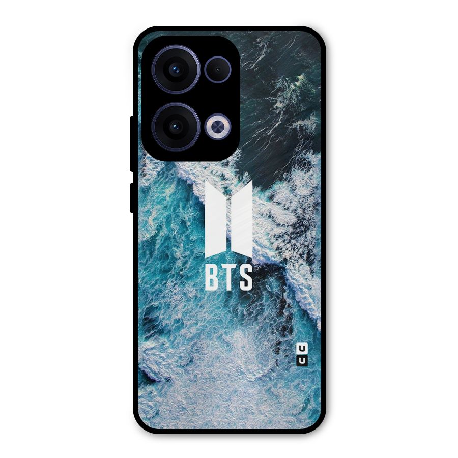 BTS Ocean Waves Metal Back Case for Oppo Reno13