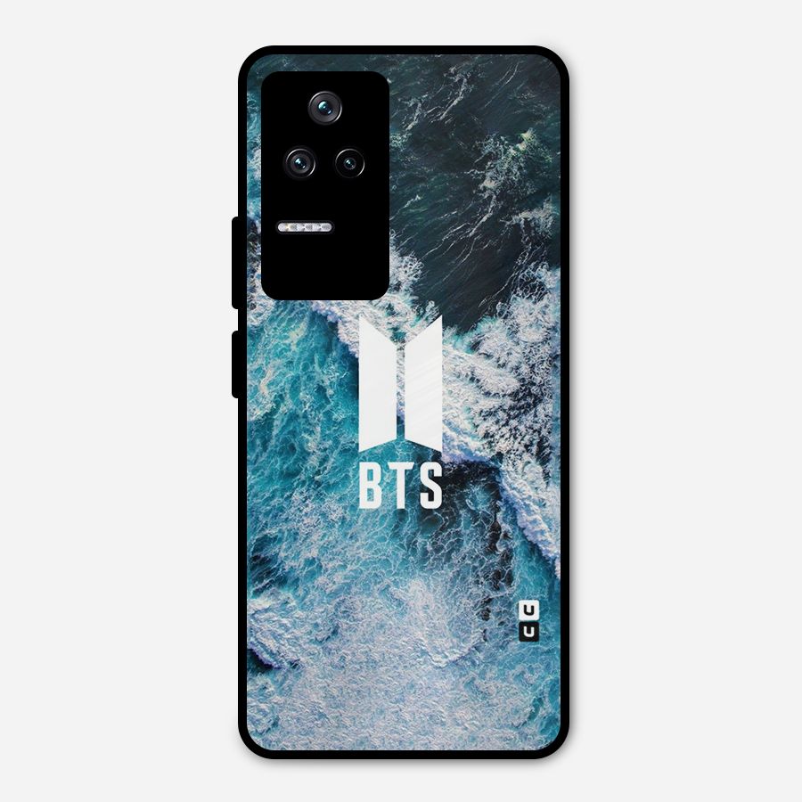 BTS Ocean Waves Metal Back Case for Poco F4 5G