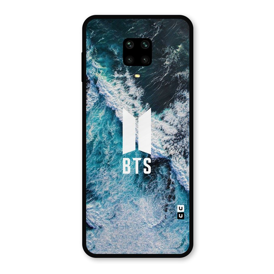 BTS Ocean Waves Metal Back Case for Poco M2