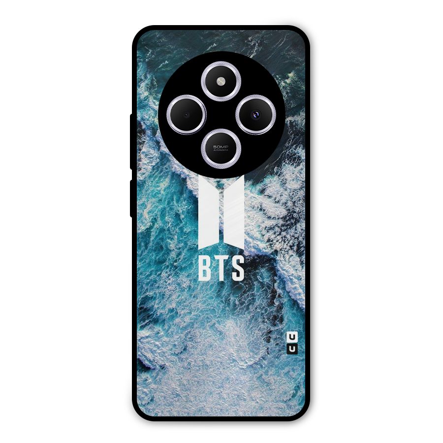 BTS Ocean Waves Metal Back Case for Poco M7
