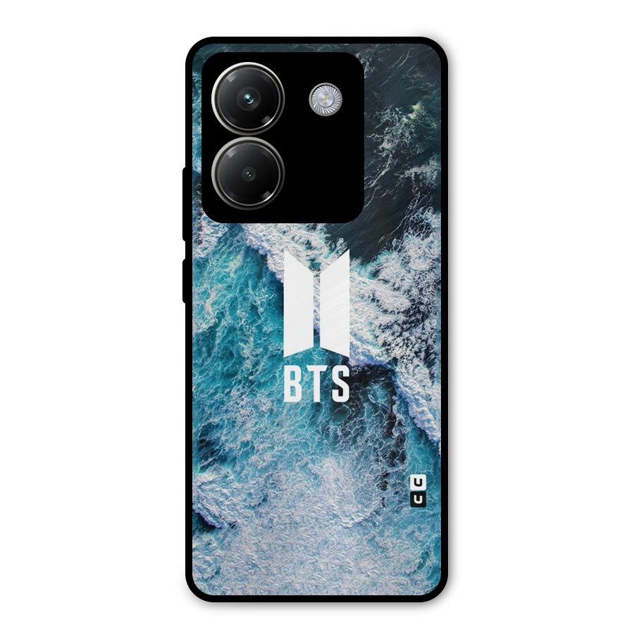 BTS Ocean Waves Metal Back Case for Poco M7 Pro 5G