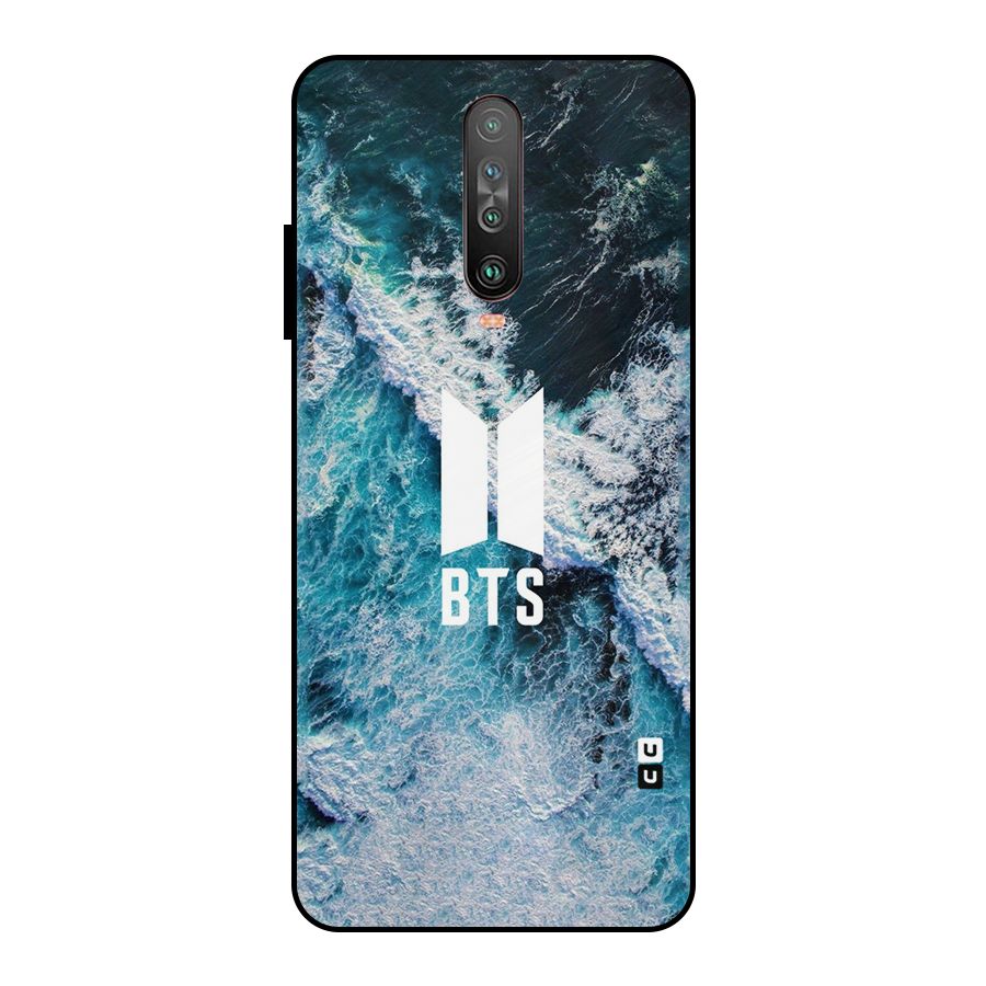 BTS Ocean Waves Metal Back Case for Poco X2
