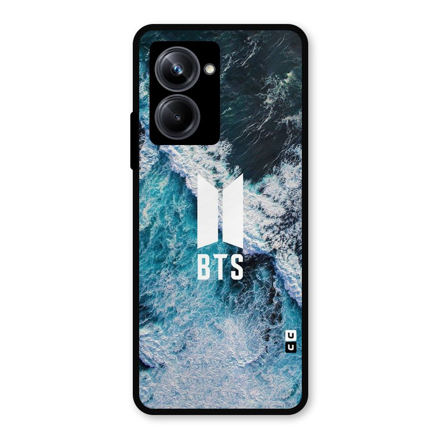 BTS Ocean Waves Metal Back Case for Realme 10 Pro
