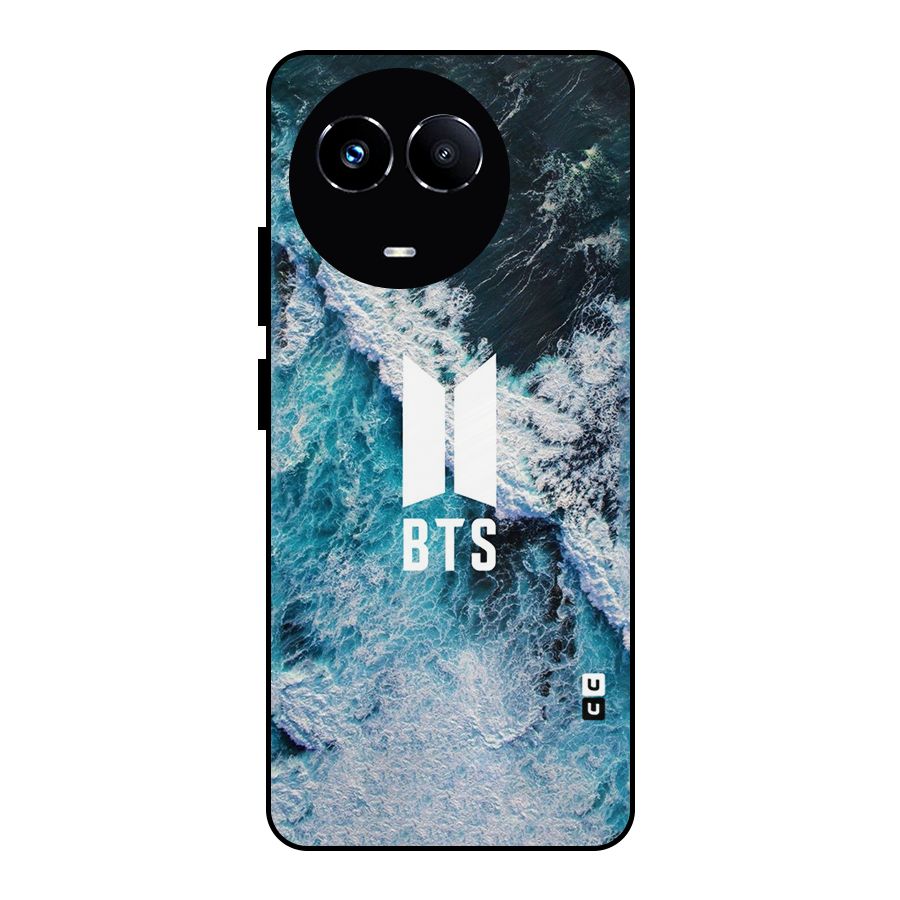 BTS Ocean Waves Metal Back Case for Realme 11X