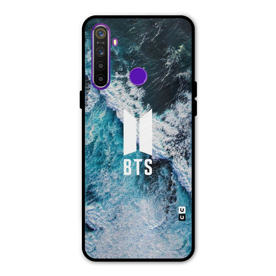 BTS Ocean Waves Metal Back Case for Realme 5i