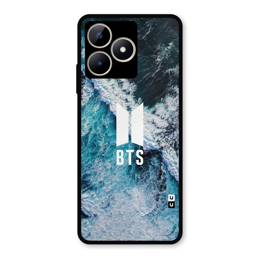 BTS Ocean Waves Metal Back Case for Realme C53