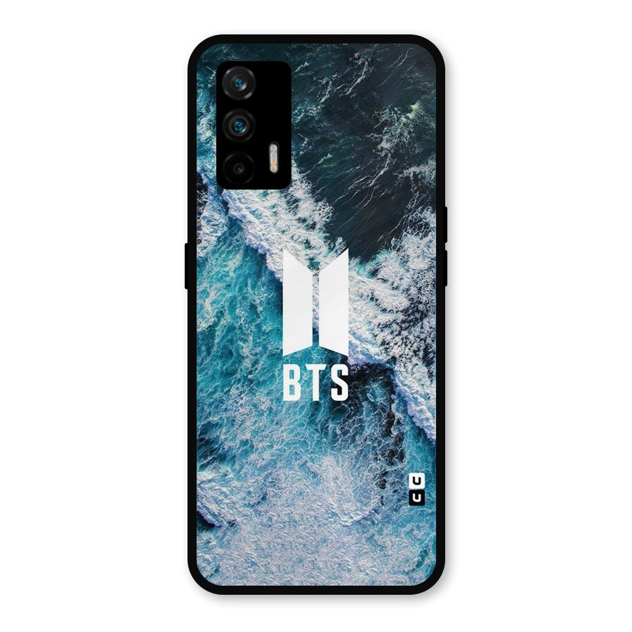 BTS Ocean Waves Metal Back Case for Realme X7 Max