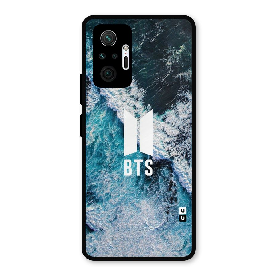 BTS Ocean Waves Metal Back Case for Redmi Note 10 Pro Max