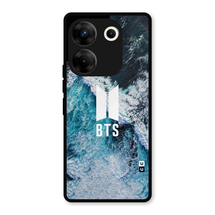 BTS Ocean Waves Metal Back Case for Tecno Camon 20