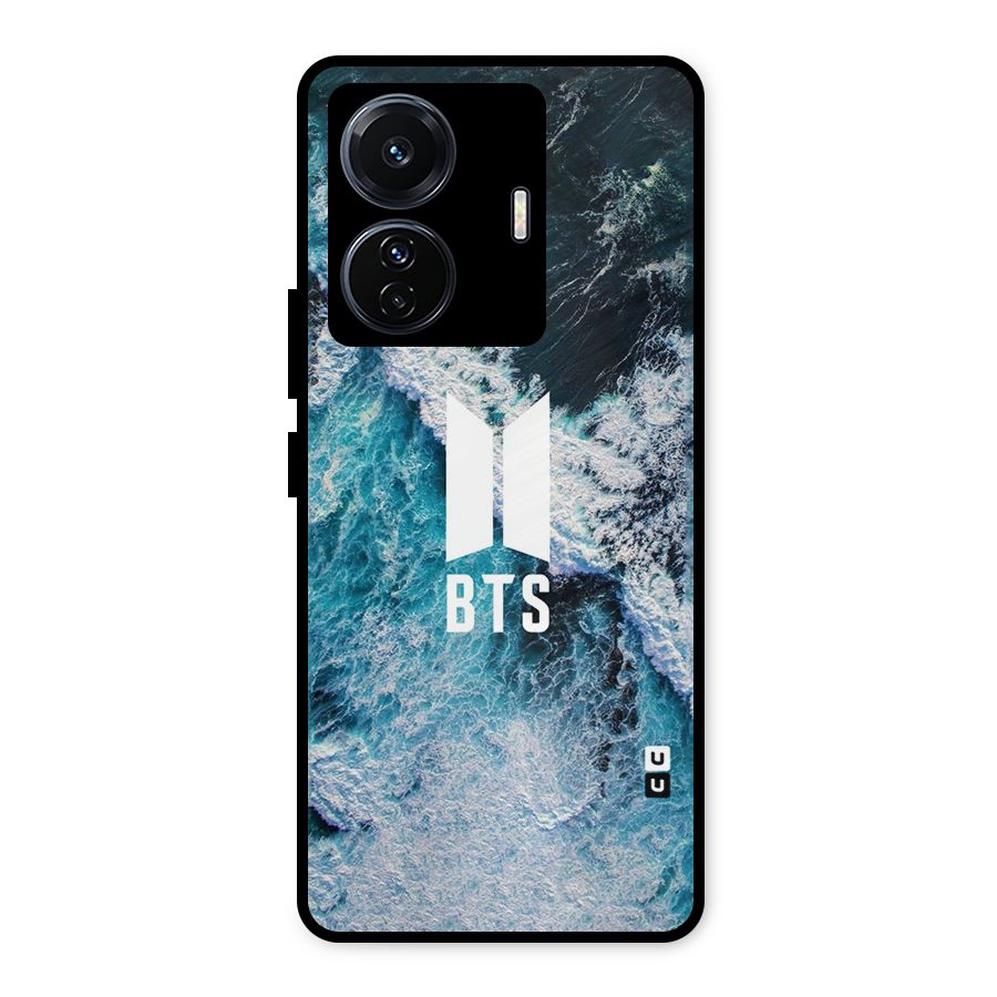 BTS Ocean Waves Metal Back Case for Vivo T1 Pro