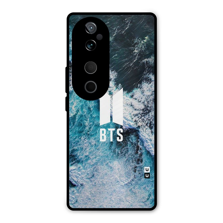 BTS Ocean Waves Metal Back Case for Vivo T3 Ultra