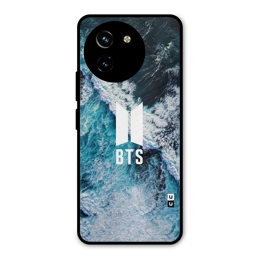BTS Ocean Waves Metal Back Case for Vivo T3x