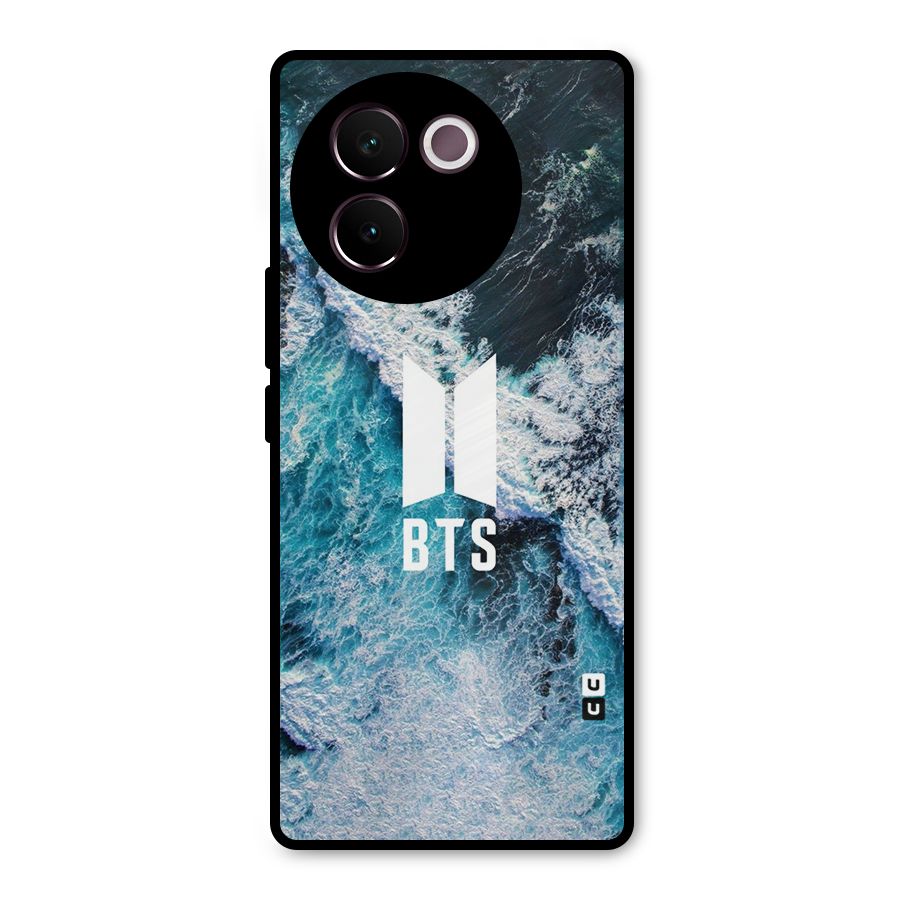BTS Ocean Waves Metal Back Case for Vivo V30e