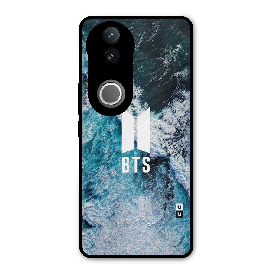 BTS Ocean Waves Metal Back Case for Vivo V50e