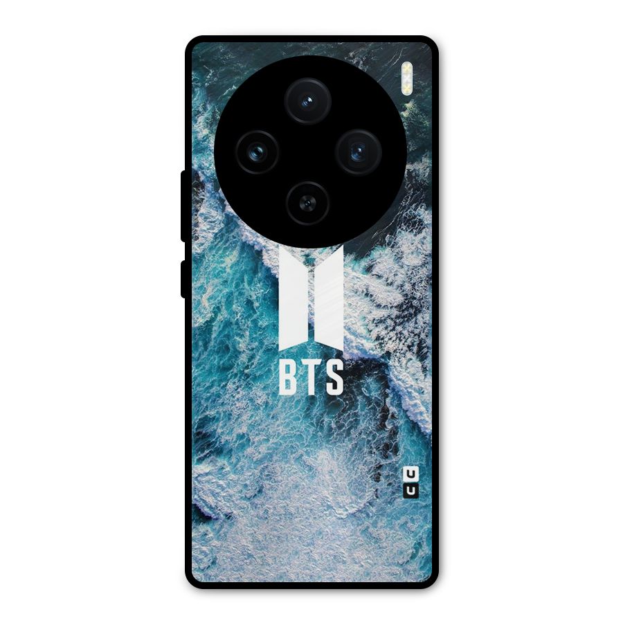 BTS Ocean Waves Metal Back Case for Vivo X100