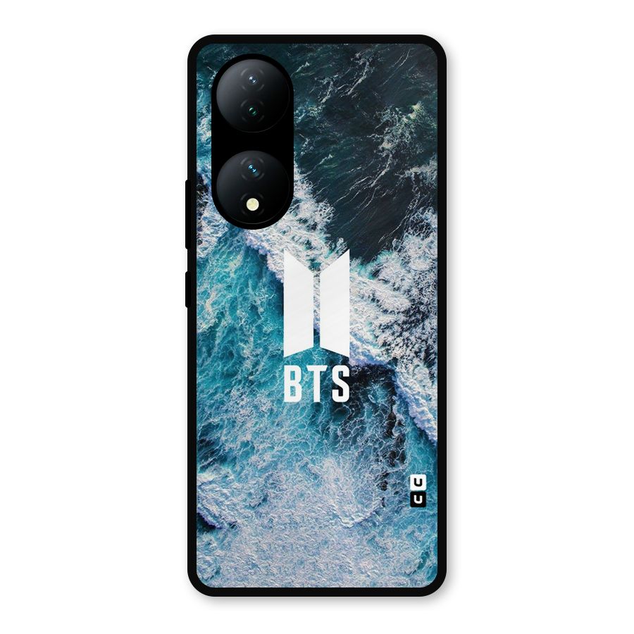 BTS Ocean Waves Metal Back Case for Vivo Y100a