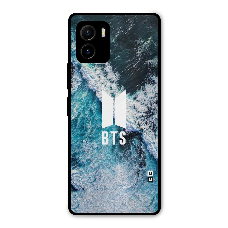 BTS Ocean Waves Metal Back Case for Vivo Y15s