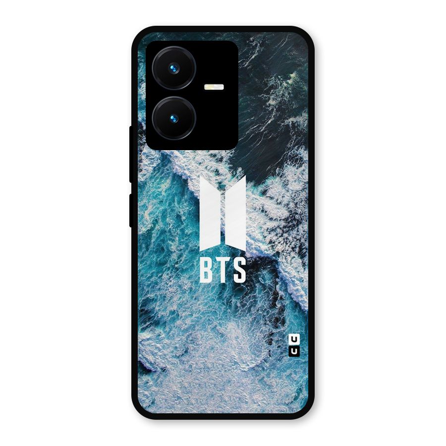 BTS Ocean Waves Metal Back Case for Vivo Y22s