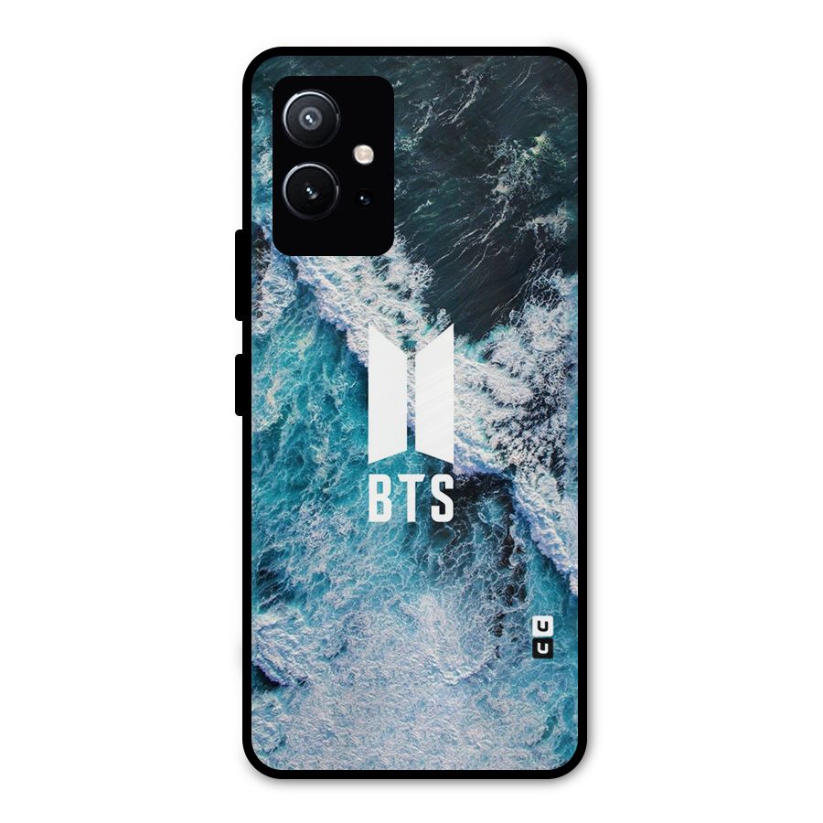 BTS Ocean Waves Metal Back Case for Vivo Y75 5G