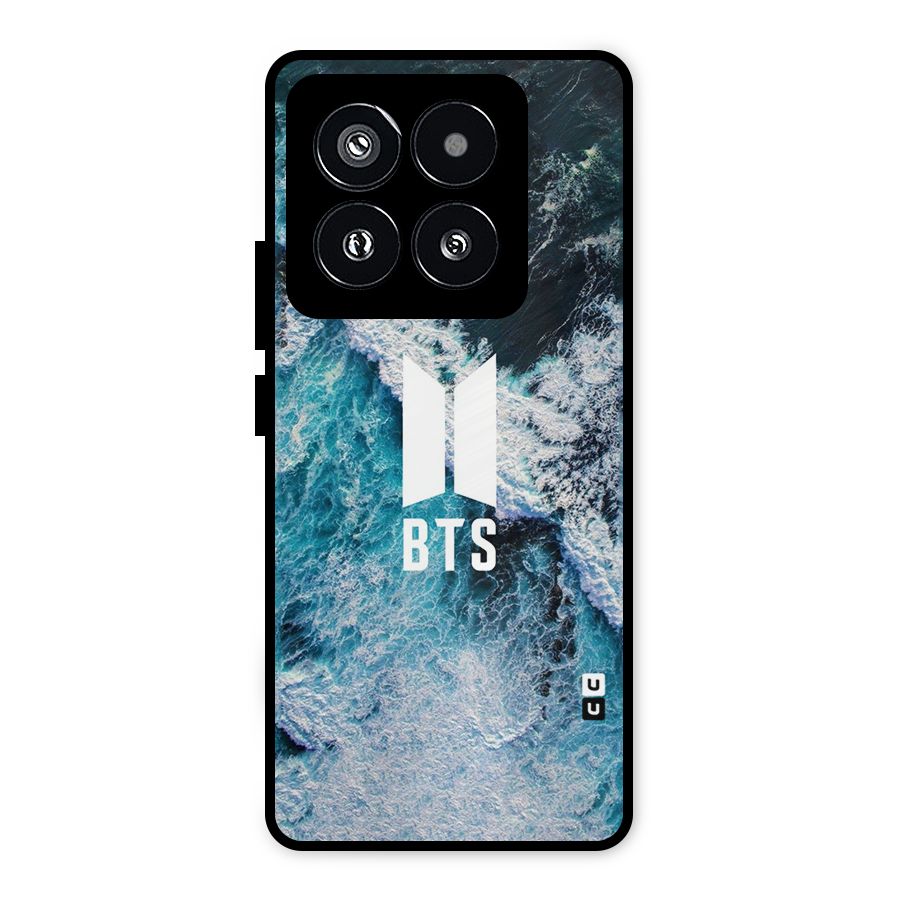 BTS Ocean Waves Metal Back Case for Xiaomi 14 Pro