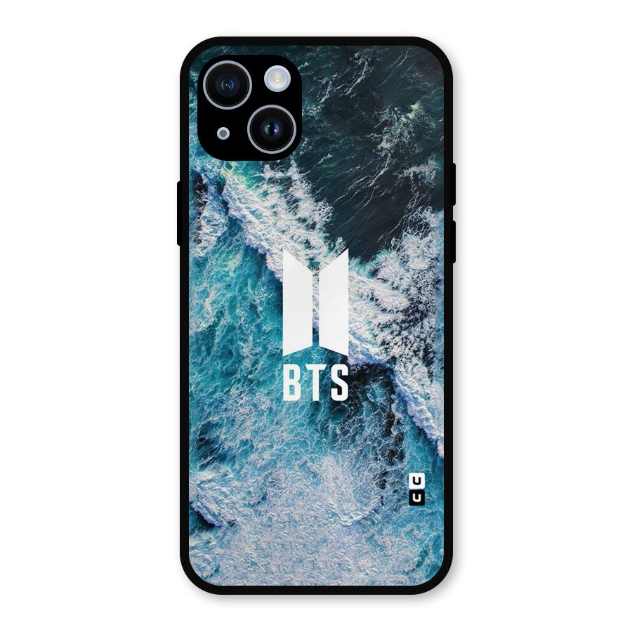 BTS Ocean Waves Metal Back Case for iPhone 14
