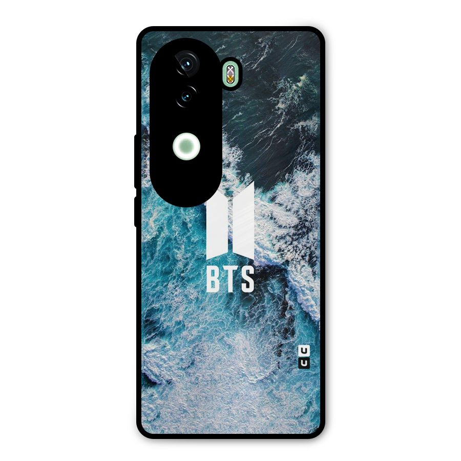 BTS Ocean Waves Metal Back Case for iQOO Z9s