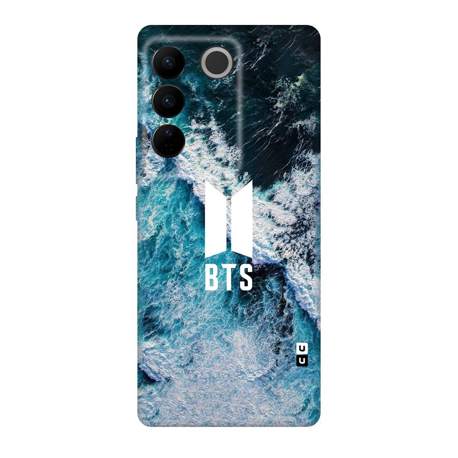 BTS Ocean Waves Original Polycarbonate Back Case for Vivo V27